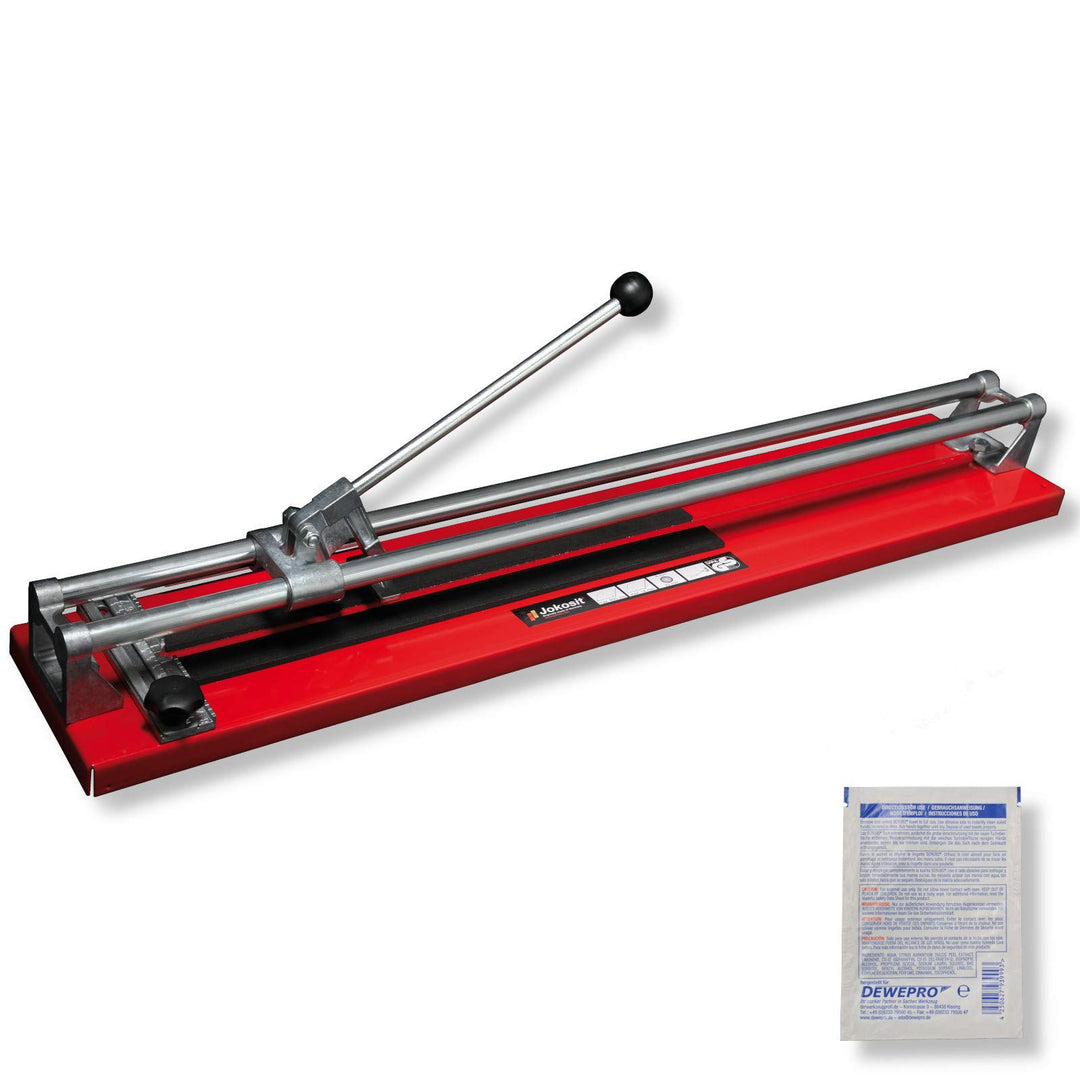 JOKOSIT® Fliesenschneider BASIC-CUT 800mm inkl. 1 St. DEWEPRO SingleScrubs