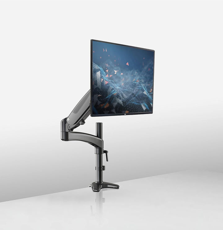 K&M 23873 Bildschirm-Halter Schwarz, Stahl - Flexible Schreibtisch-Halterung für Monitore bis 32 Zol