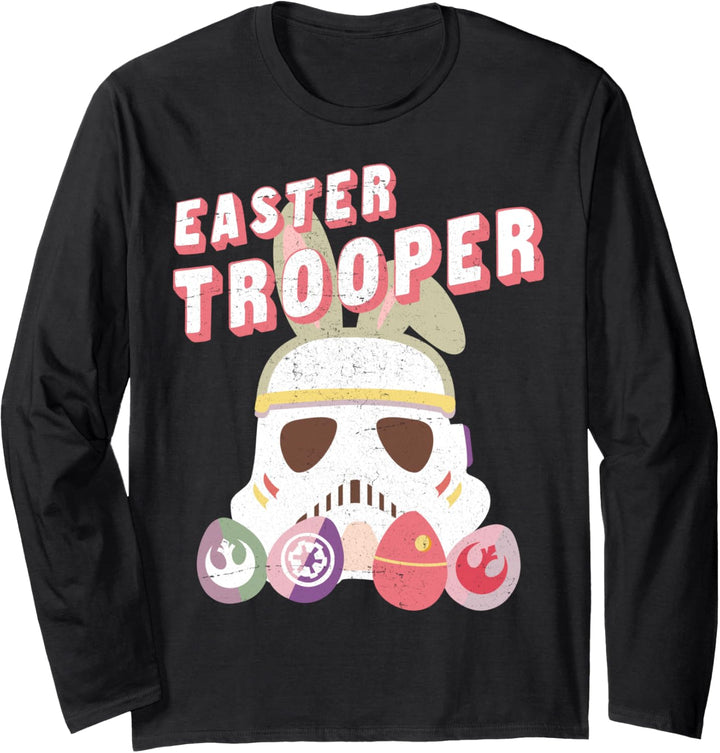 Star Wars Ostern Storm Trooper With Logo Eggs Langarmshirt