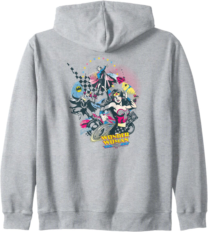 Justice League Power Trio White Kapuzenjacke