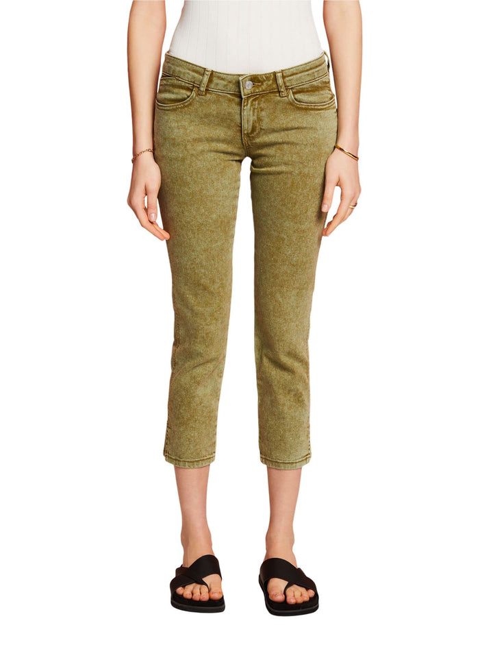 edc by Esprit Capri-Hose aus Twill 25W / 28L 325/Pistachio Green, 25W / 28L 325/Pistachio Green