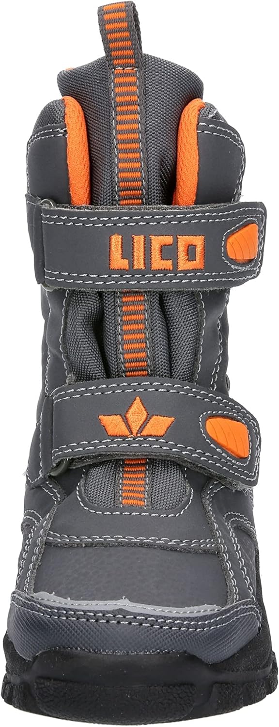Lico Jungen Samuel V Schneestiefel 30 EU Grau Orange, 30 EU Grau Orange