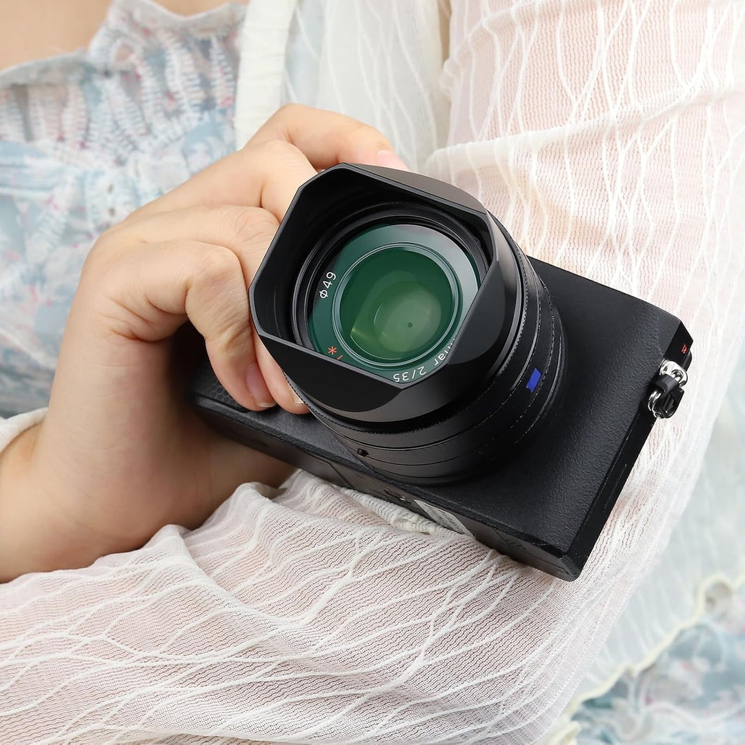 Haoge LH-S245N Gegenlichtblende für Sony FE 50 mm F2.5 G FE 40 mm F2.5 G FE 24 mm F2.8 G Gegenlichtb