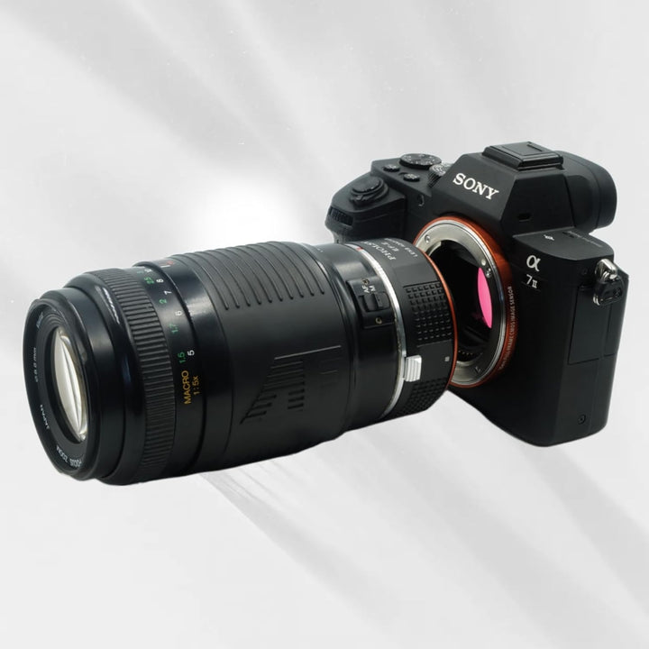 PHOLSY Objektivadapter Manueller Fokus für Canon EOS EF EF-S Objektiv auf Sony E Kameragehäuse für A