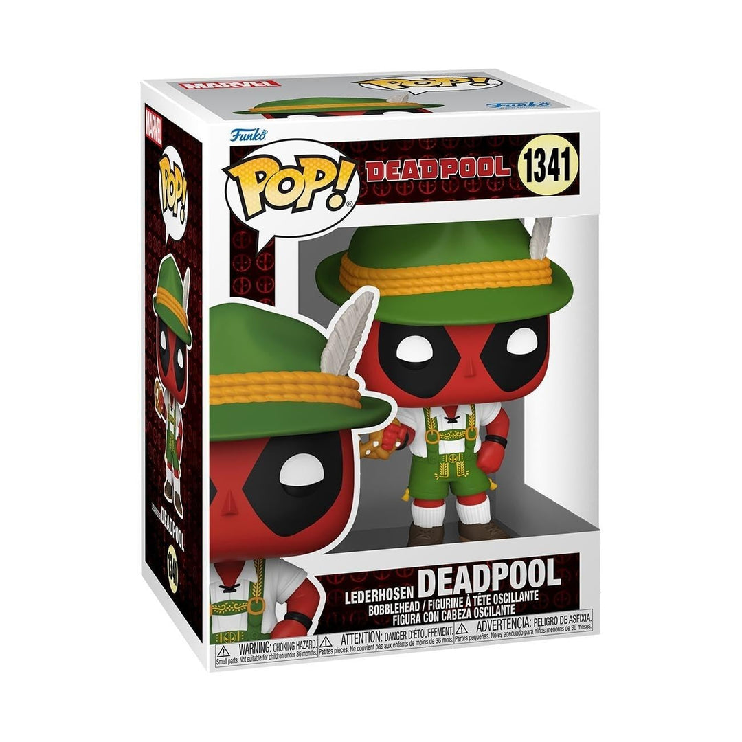 Funko POP! Marvel: Deadpool - German Beer Fest Server - Lederhosen - Sammelfigur aus Vinyl - Offizie