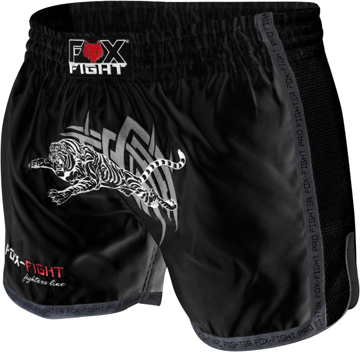 FOX-FIGHT Thai Short Tiger Fight Hosen Shorts Muay Thai Kickboxen UFC Kampfsport Boxen Training MMA