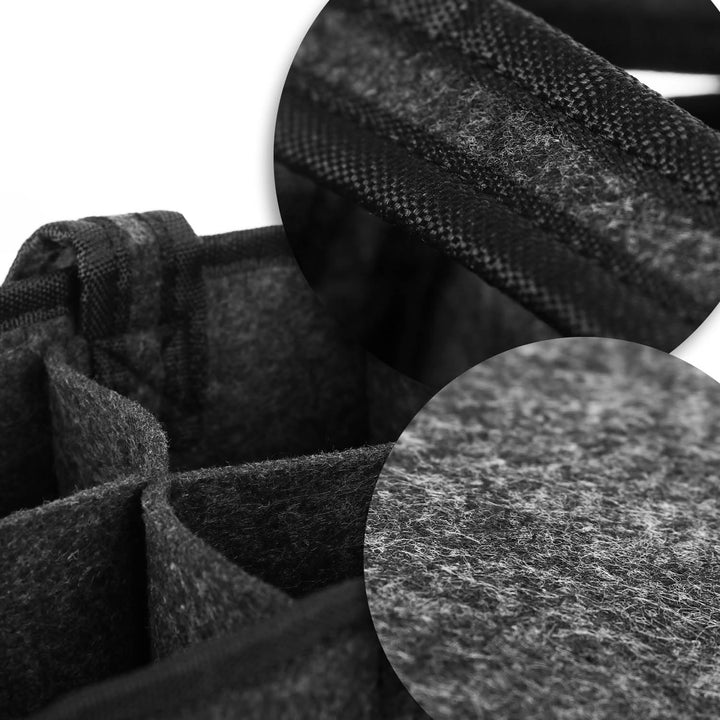 com-four® 4X Flaschentasche, Filztasche mit Henkeln für Getränke | Getränkehalter aus Filz für 6 Fla