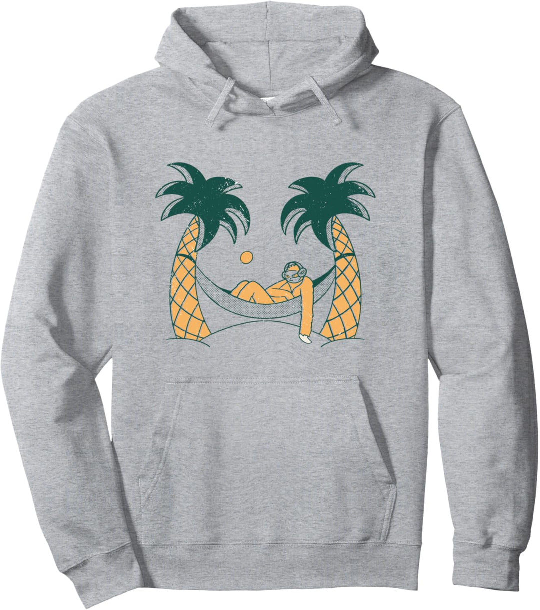 Faultier Chilling In Hängematte Palme Pullover Hoodie
