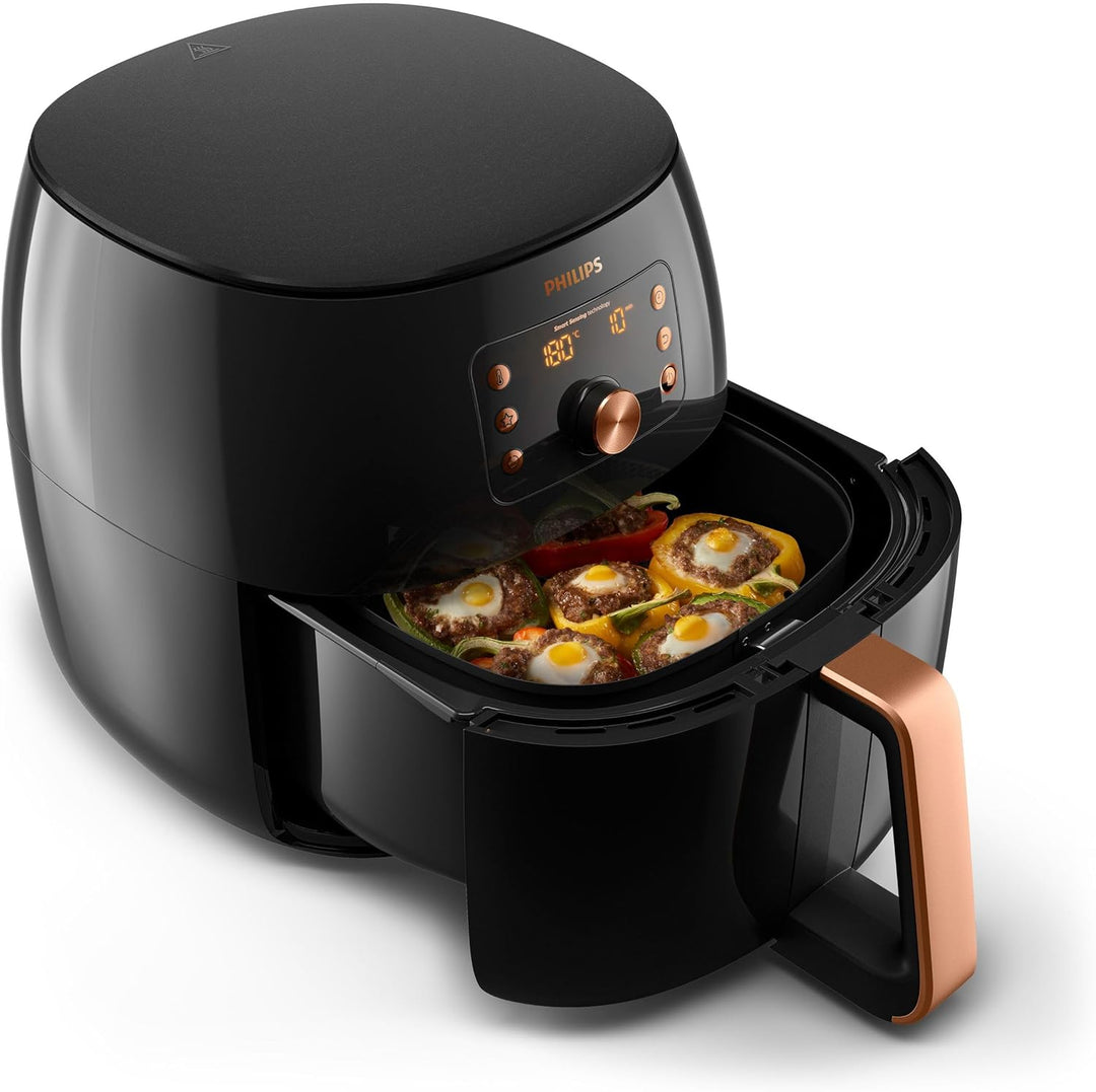 Philips Airfryer XXL mit Rapid Air Technologie - Heissluftfritteuse mit 7,3L Kapazität, 90% weniger