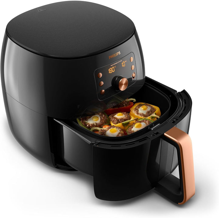 Philips Airfryer XXL mit Rapid Air Technologie - Heissluftfritteuse mit 7,3L Kapazität, 90% weniger
