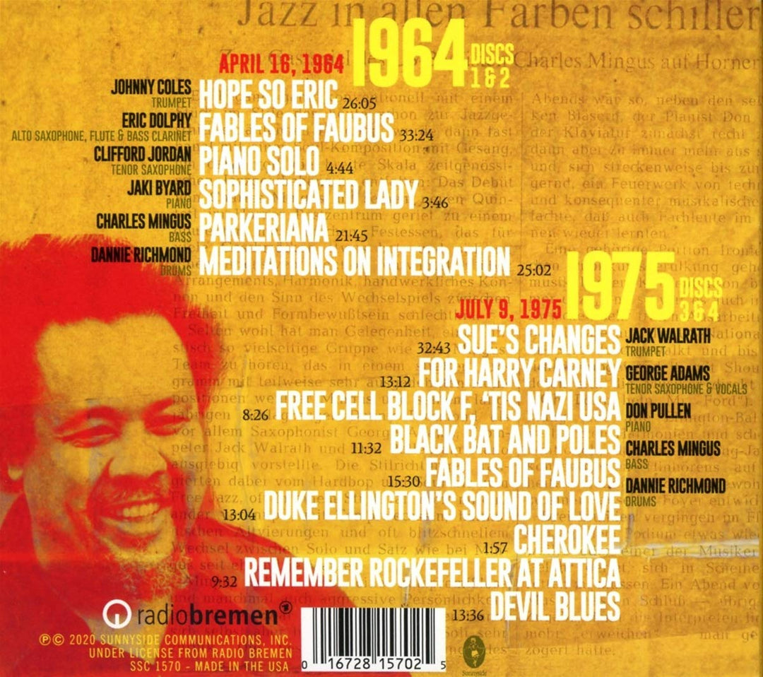 Mingus In Bremen, Audio-CD