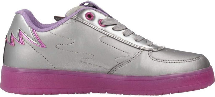 Geox Mädchen J Kommodor B Low-top Sneaker 31 EU Silber Dk Silver Lilac C1335, 31 EU Silber Dk Silver