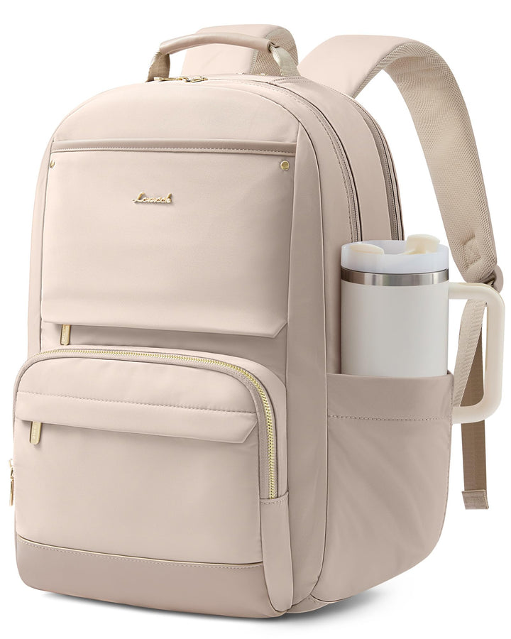 LOVEVOOK Laptop Rucksack Damen, 15,6 Zoll Schulrucksack Teenager Wasserdicht Schultasche Mädchen Ele
