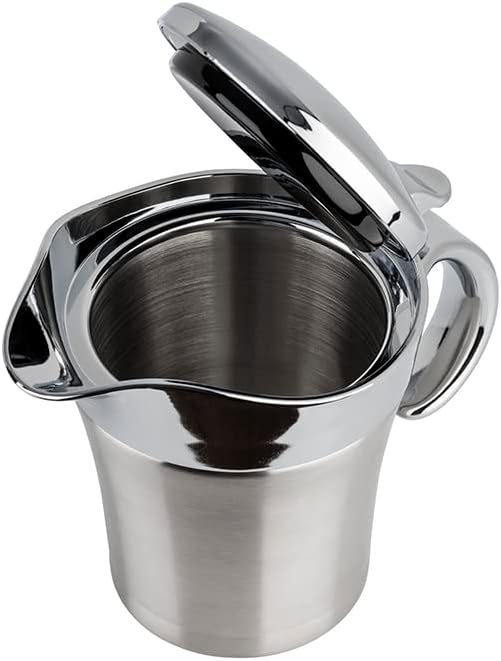 APS 40207 Doppelwandig isolierte Sauciere mit Klappdeckel, 19 x 12,5 x 13 cm, 0,4 ltr & IBILI Saucie