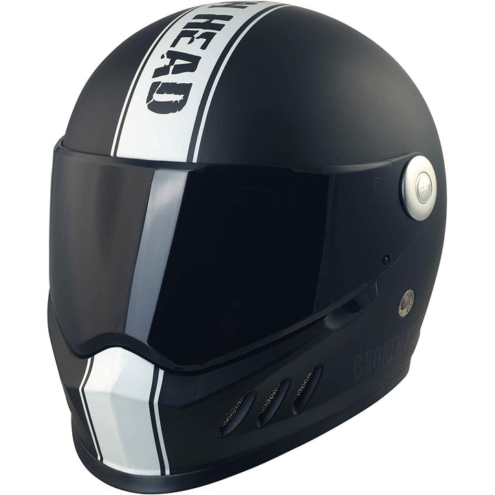 Broken Head Hated and Proud - Motorrad-Helm incl. schwarzem Visier - der Helm für Dein Naked-Bike, D