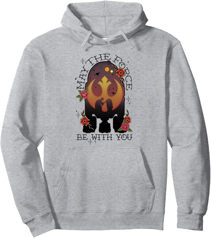 Star Wars R2-D2 May The Force Be With You Sunset Poster Pullover Hoodie