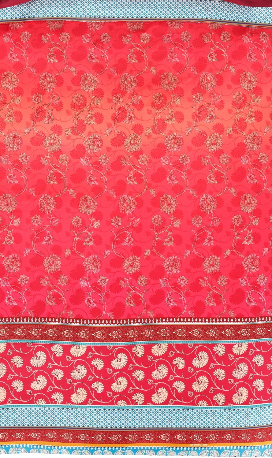 Bassetti Bettwäsche Set, Baumwolle, ROT, 135x200 135x200 Rot, 135x200 Rot