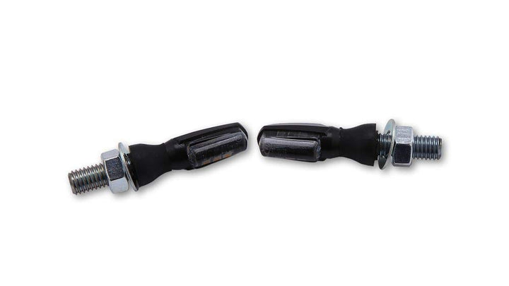SHIN YO LED-Blinker Spark/Schwarz/getönt, elektrisches geprüftes Paar (bitte länderspezifische Recht