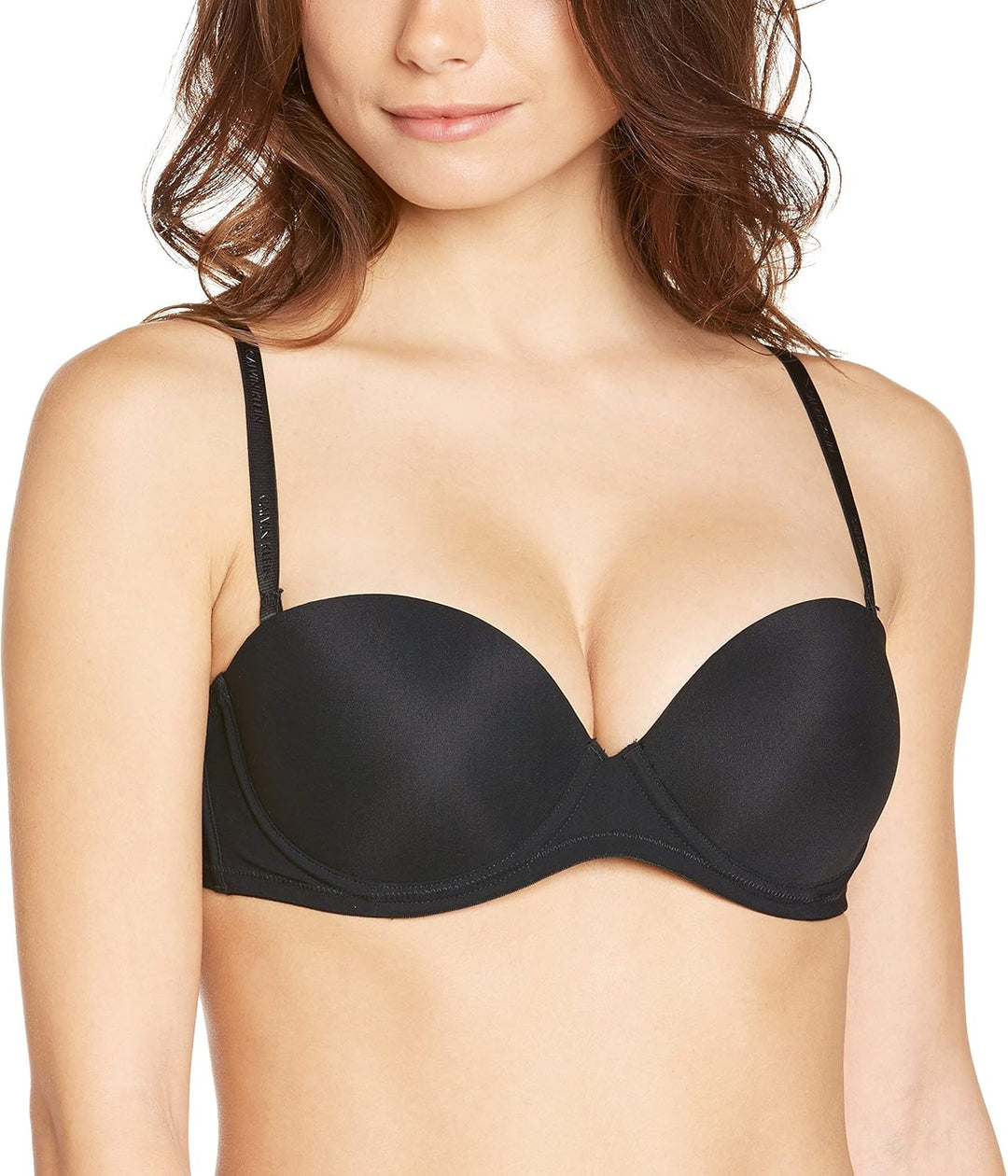 Calvin Klein Damen Strapless Push Up Mehrweg-BH 70D (32D) Schwarz (Black 001), 70D (32D) Schwarz (Bl
