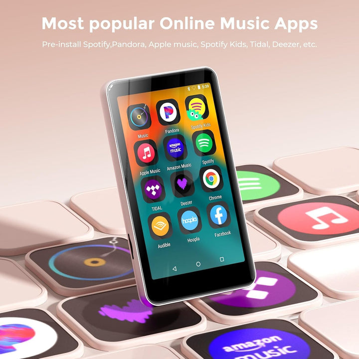 innioasis 16 GB MP3-Player mit Bluetooth und WLAN, MP3-Player, Apple Music, 4 Zoll Touchscreen, Andr