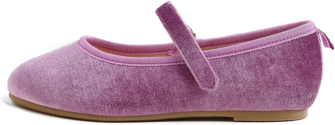 Feversole Girls Cute Dress, Mädchen süsses Kleid Mary Jane Schuhe weiche Party Urlaub Ballerinas 30