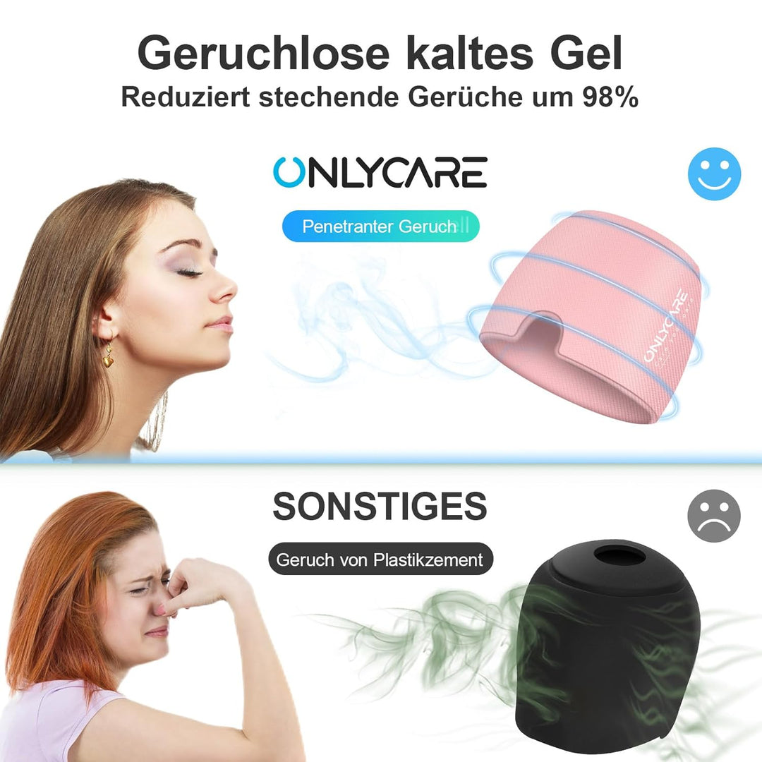 ONLYCARE Mütze Migräne Relief Cap, Headache Relief Hat Kühlmaske Kühlmütze Kopfschmerzen Maske Kühlh