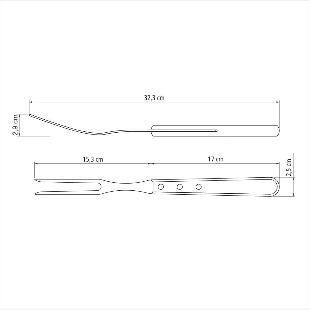 Tramontina Grillbesteck Set, 14-teilig, Edelstahl, Grillset mit Steakbesteck, Tranchiergabel und Tra