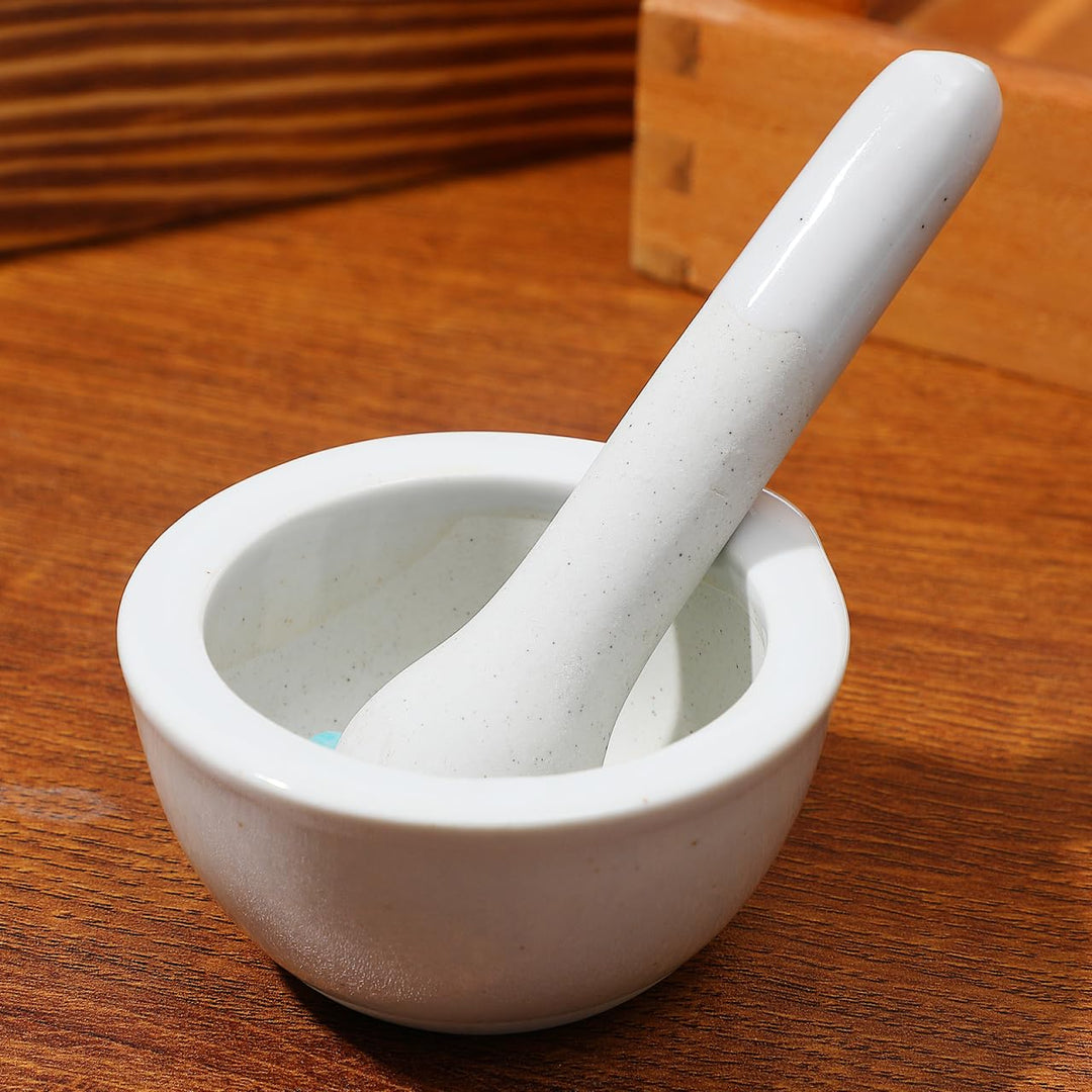 UPKOCH Mörser mit Stössel Mörser Marmor Pfeffer Mörser Klein Porzellanzerkleinerer Pfefferschale Han