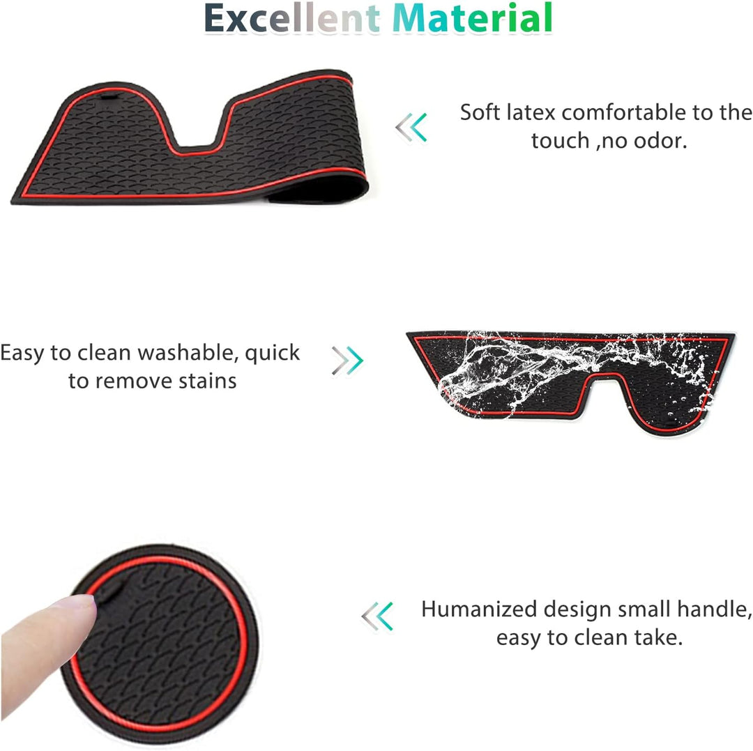 GAFAT Kompatibel mit Honda HR-V 2022 2023 Antirutschmatten, HRV 2022 Gummimatten, Mittelkonsole Getr