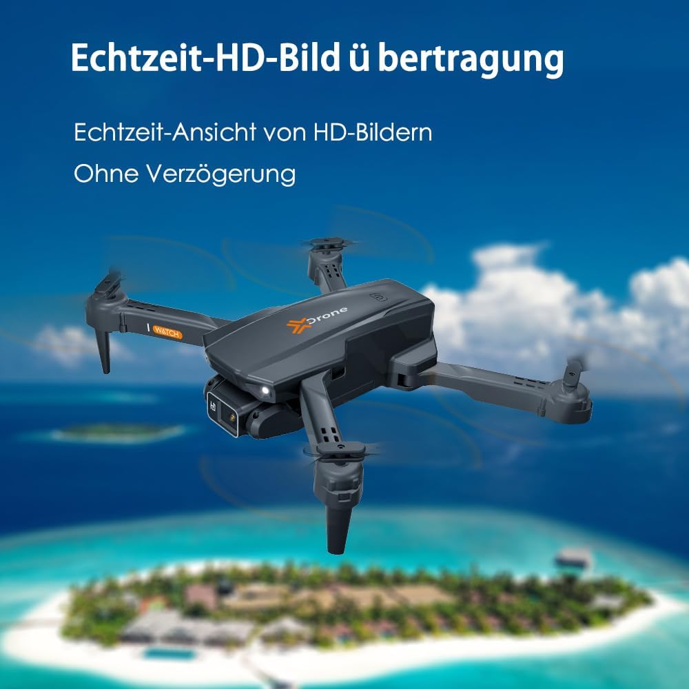 Drohne mit Kamera 4k, Mini Drohne für Kinder und Anfänger, Erwachsene, Drone für Ein-Knopf Start/Lan