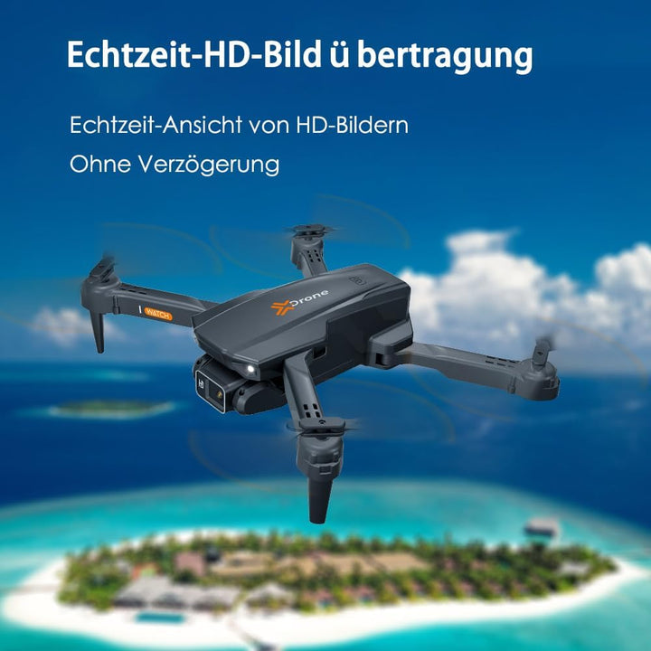 Drohne mit Kamera 4k, Mini Drohne für Kinder und Anfänger, Erwachsene, Drone für Ein-Knopf Start/Lan