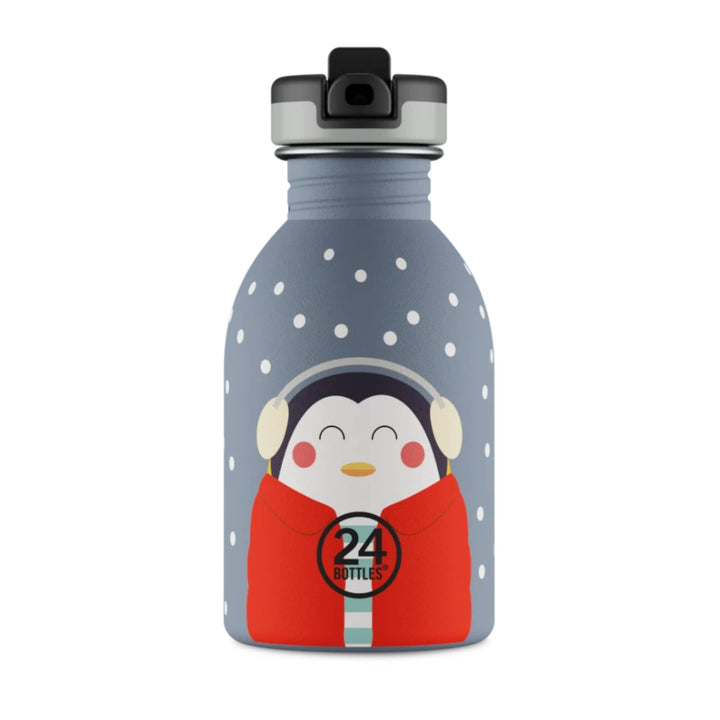 24BOTTLES Kids - Trinkflasche Kinder mit Strohhalm 250 ml, Trinkflasche Edelstahl 100% Hermetisch fü
