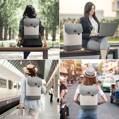 LOVEVOOK Backpack School Laptoptasche Arbeitstasche Damen Wasserdichter Notebook Rucksack mit Laptop