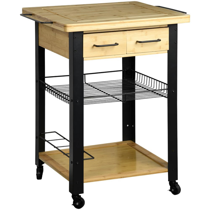 Kesper | Küchenwagen, Material: FSC-zertifizierte Faserplatte, Masse: B: 71 x H: 88 x T: 60cm, Farbe