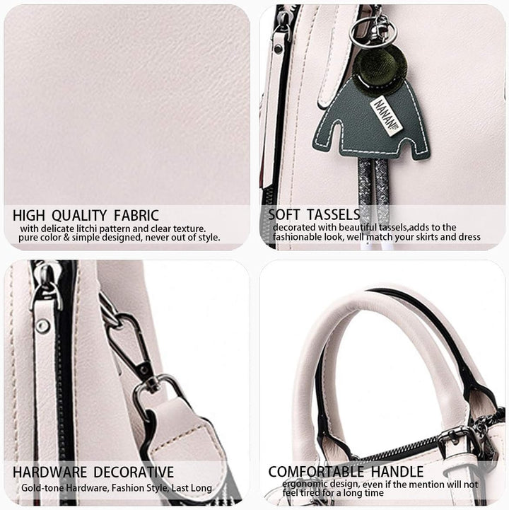 BUKESIYI Damen Tasche Umhängetasche Handtasche Frauen Klein Schultertasche Weekender Lack PU Leder C
