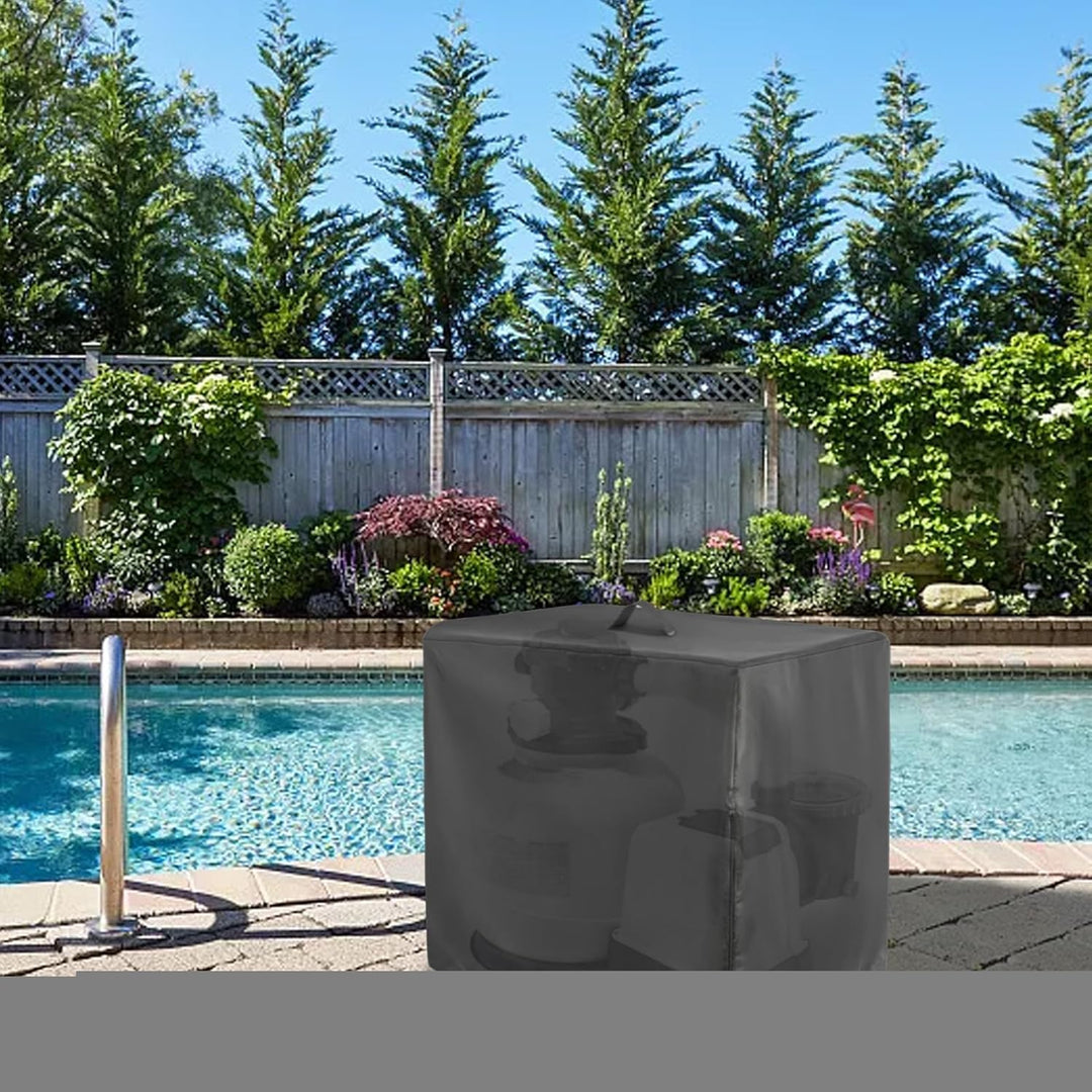 wasserdichte Pool Sandfilteranlage Abdeckung, Sandfilterpumpe Abdeckung, Wetterfest Sandfilter Pumpe