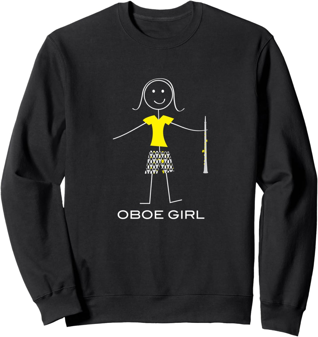 Lustige Frauen Oboe, Mädchen Musiker Geschenke Sweatshirt