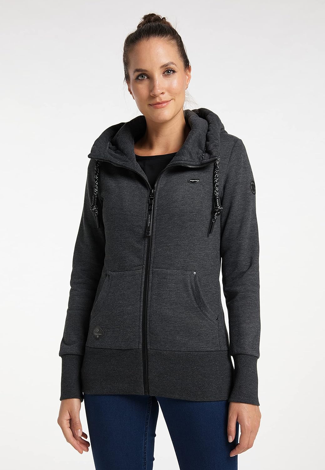 Ragwear NESKA ZIP, BLACK, M