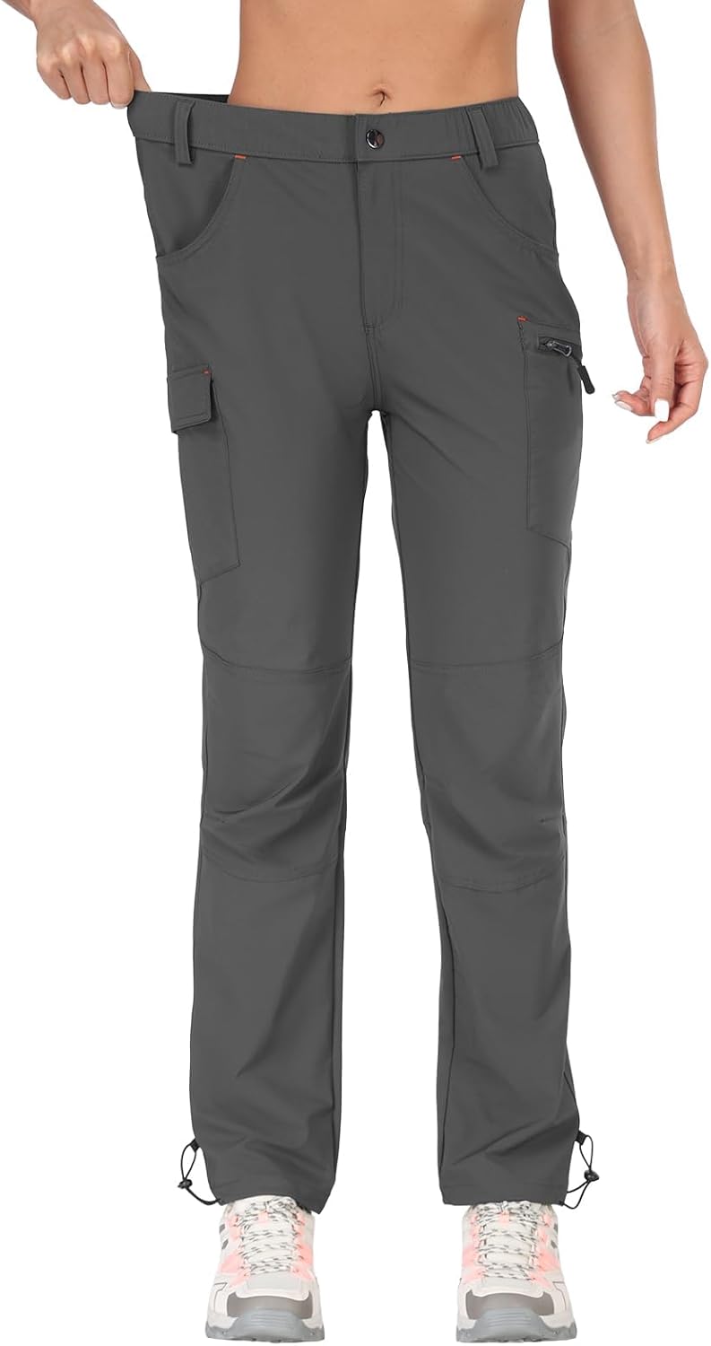 GymBrave Wanderhose Damen 3/4 Trekkinghose Stretch Leiche schnell trocknend Cargo Caprihose Sommer O