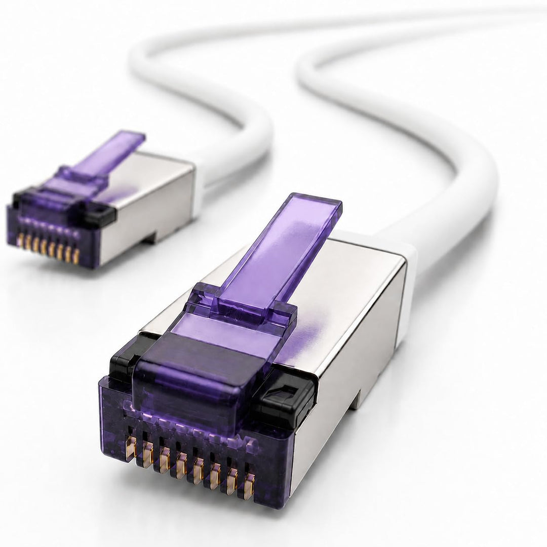 1aTTack.de - 30m - CAT6a Superflex- Ethernet Gigabit LAN Netwerkkabel RJ45 CAT6 A Patchkabel 10000 M