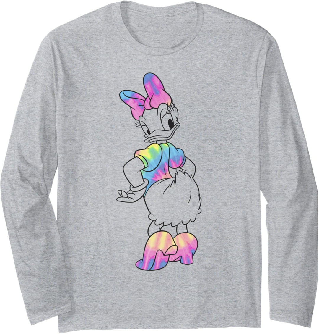 Disney Mickey And Friends Daisy Duck Tie Dye Langarmshirt