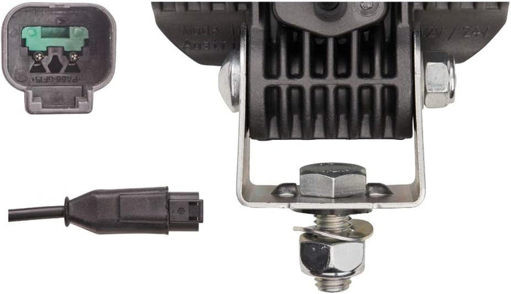 HELLA - LED-Arbeitsscheinwerfer - Q90 compact - 12/24V - 1200lm - Anbau/geschraubt - schwenkbarer Mo