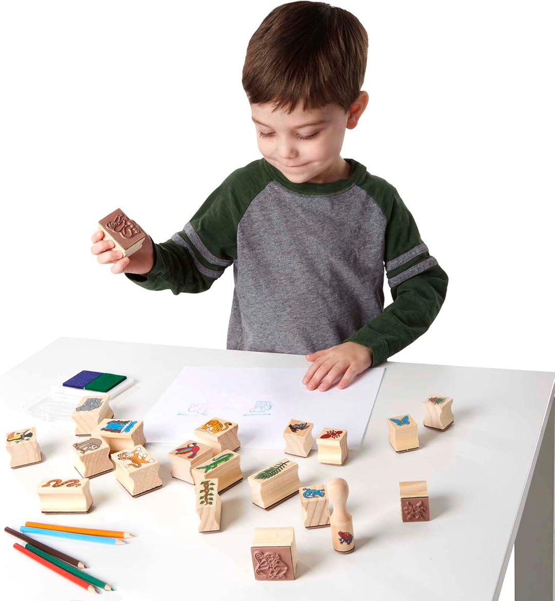 Melissa & Doug Stamp-a-scene – Regenwald | Kunsthandwerk | Stempelsets und -schablonen | 4+ | Gesche