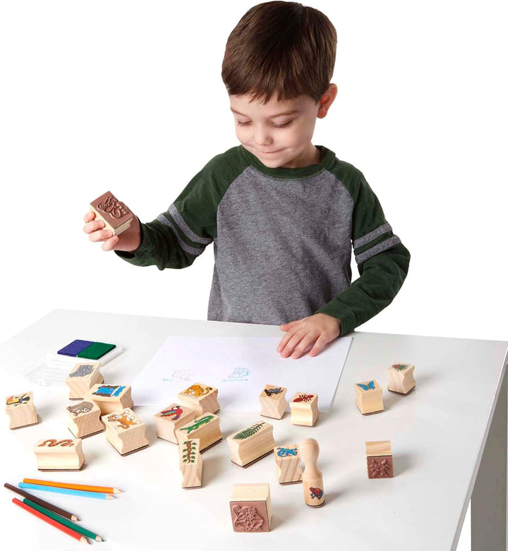 Melissa & Doug Stamp-a-scene – Regenwald | Kunsthandwerk | Stempelsets und -schablonen | 4+ | Gesche