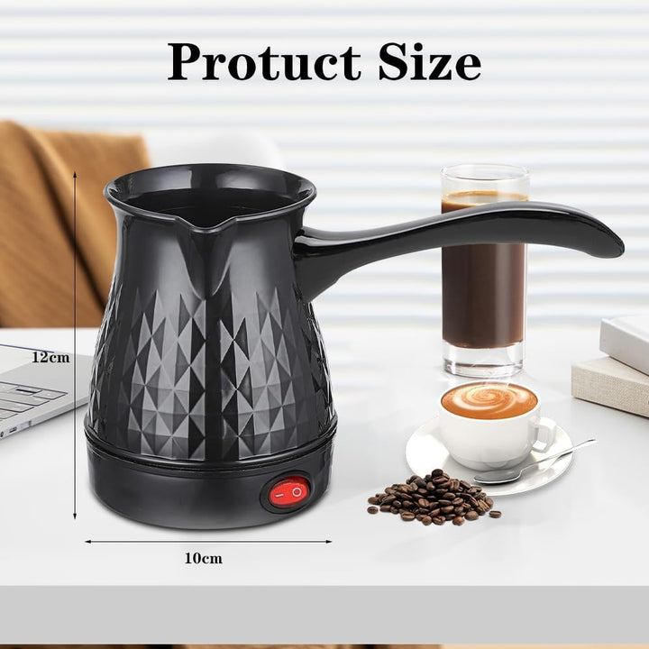 DASIAUTOEM Elektrische Kaffeekanne 500ML, Türkischer Kaffeekocher, Mokka Kaffeekannemit Griff, Espre