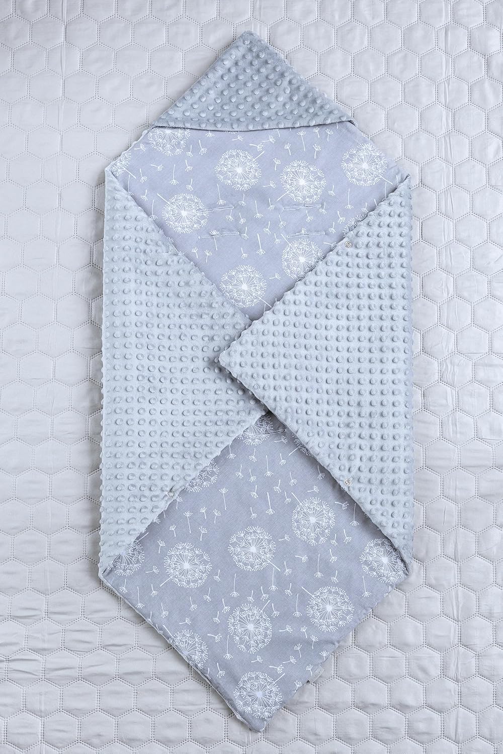 LOOLAY Einschlagdecke Babyschale - Babydecke Autositz 90x90 cm - Fusssack für Autositz Ganzjahresdec