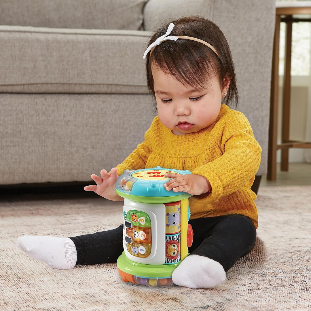 VTech Baby 3-in-1 Rollende Entdecker-Trommel – Interaktives Babyspielzeug mit Musik – Für Kinder von