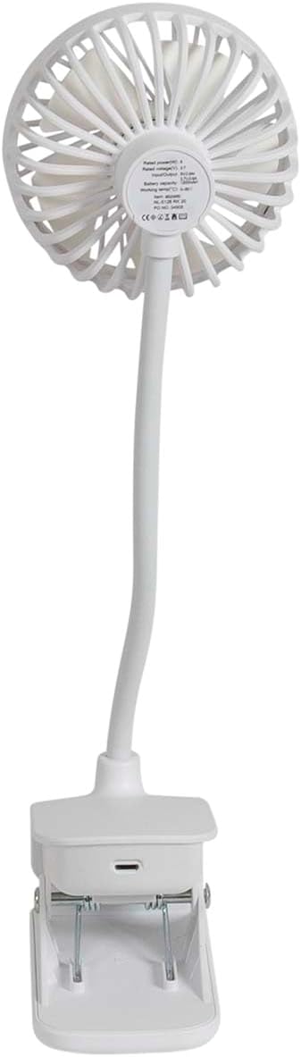 Bo-Camp - Tischventilator mit Klemme - Flex - ABS - Weiss