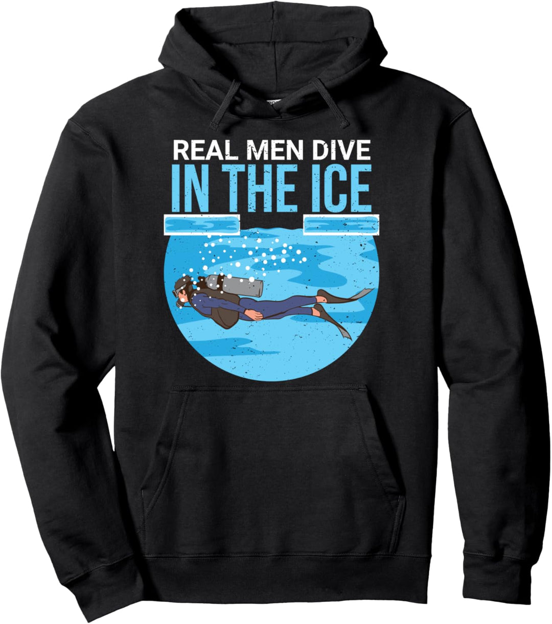Eistauchen Extremsport Geschenke lustiger Spruch Eis Taucher Pullover Hoodie