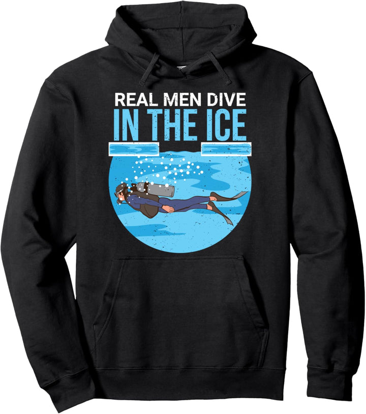 Eistauchen Extremsport Geschenke lustiger Spruch Eis Taucher Pullover Hoodie